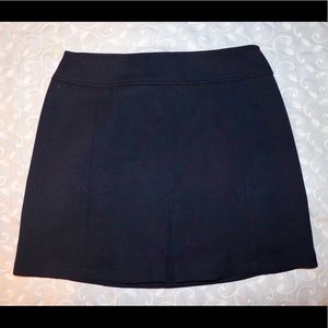 Loft A-line navy skirt